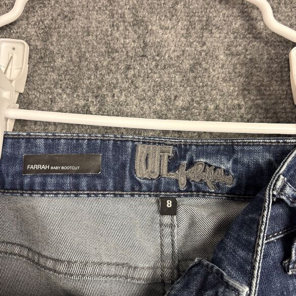 Kut From The Kloth Jeans Womens Size 8 Blue Farrah Baby Bootcut - Picture 3 of 10